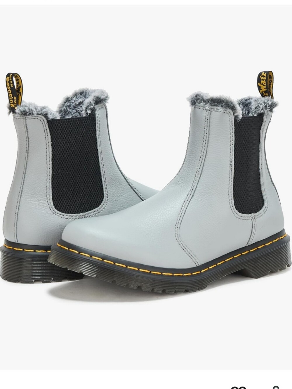 Dr. Martens 2976 Leonore Chelsea Boot with Faux Fur